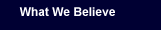What we believe